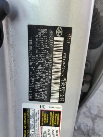 Photo 10 from auction – 2009 TOYOTA CAMRY BASE with VIN 4T1BE46K99U396795