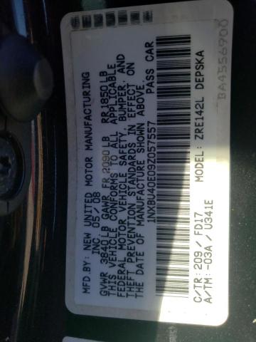 Photo 10 from auction – 2009 TOYOTA COROLLA with VIN 1NXBU40E09Z057557