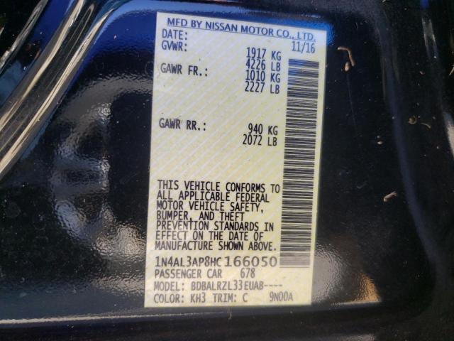 Photo 10 from auction – 2017 NISSAN ALTIMA 2.5 with VIN 1N4AL3AP8HC166050