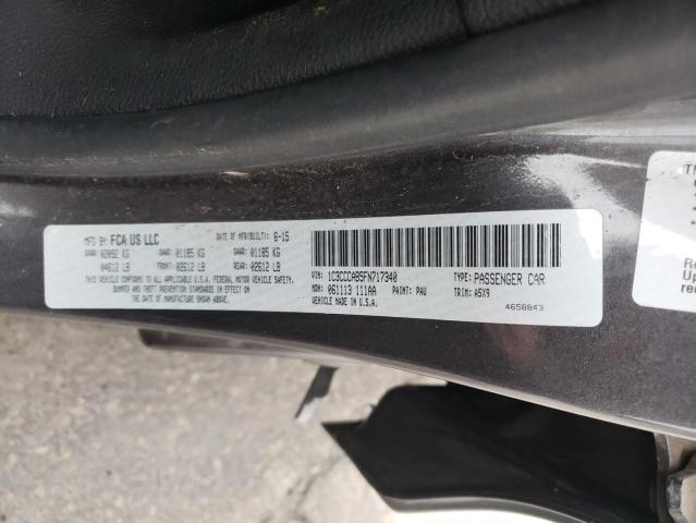 Photo 10 from auction – 2015 CHRYSLER 200 LIMITE with VIN 1C3CCCAB5FN717340