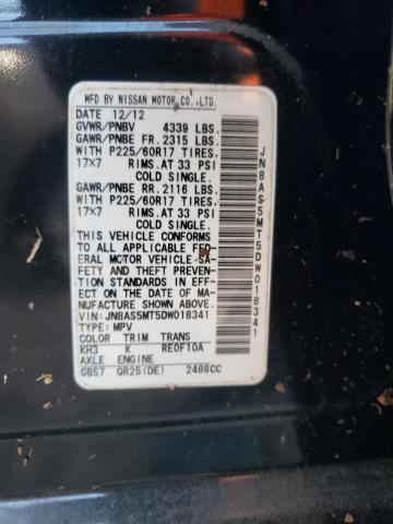 Photo 10 from auction – 2013 NISSAN ROGUE S with VIN JN8AS5MT5DW018341