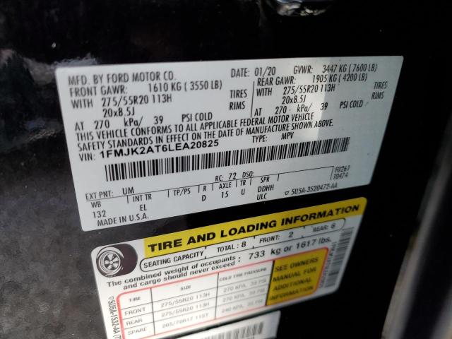 Photo 10 from auction – 2020 FORD EXPEDITION with VIN 1FMJK2AT6LEA20825