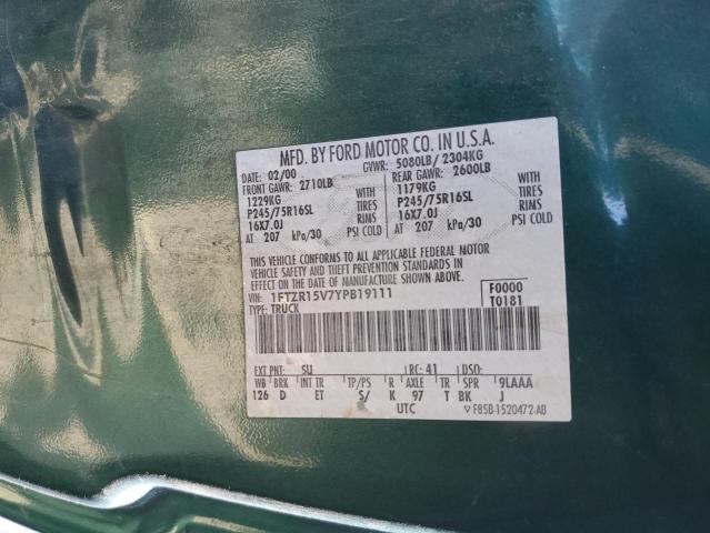 Photo 10 from auction – 2000 FORD RANGER SUP with VIN 1FTZR15V7YPB19111