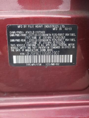 Фото 10 с аукциона – 2013 SUBARU XV CROSSTR с VIN JF2GPACC1DG851907