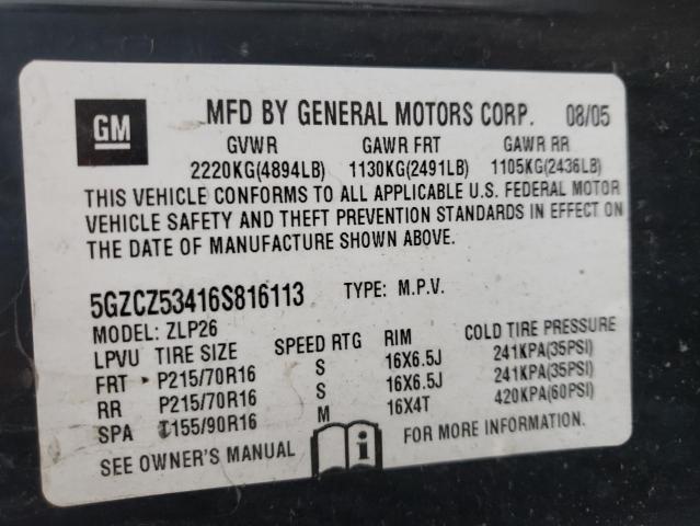 Photo 10 from auction – 2006 SATURN VUE with VIN 5GZCZ53416S816113