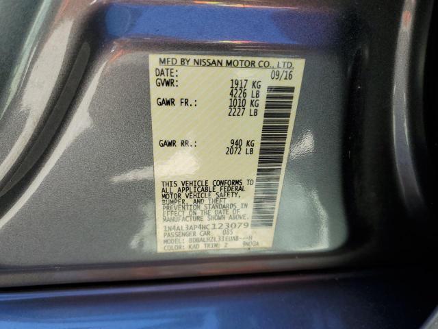 Photo 10 from auction – 2017 NISSAN ALTIMA 2.5 with VIN 1N4AL3AP4HC123079
