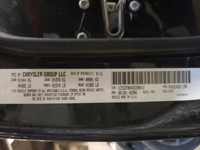 Photo 10 from auction – 2013 DODGE DART SXT with VIN 1C3CDFBA4DD330012