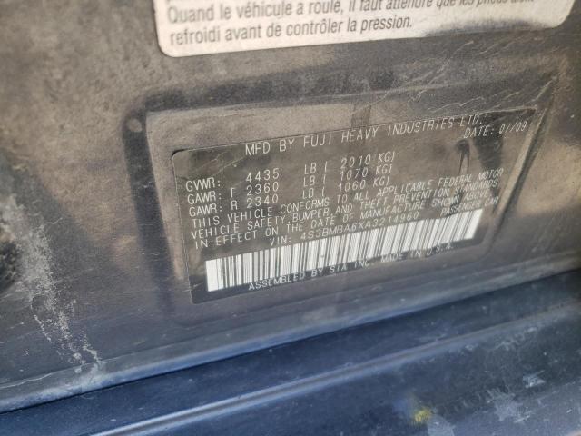 Photo 10 from auction – 2010 SUBARU LEGACY 2.5 with VIN 4S3BMBA6XA3214960