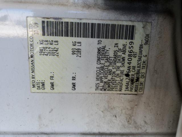 Photo 10 from auction – 2010 NISSAN ALTIMA BAS with VIN 1N4AL2AP6AN408659