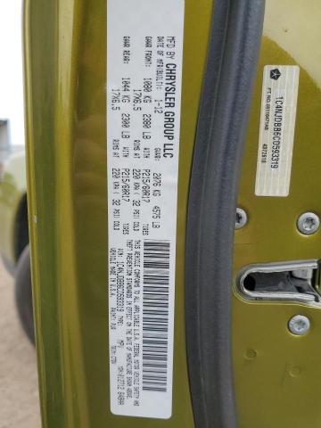 Photo 10 from auction – 2012 JEEP COMPASS SP with VIN 1C4NJDBB6CD593319