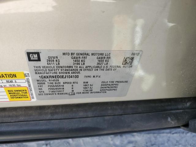 Photo 10 from auction – 2014 GMC ACADIA SLE with VIN 1GKKRNED0EJ104100
