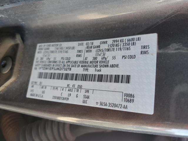 Photo 10 from auction – 2018 FORD F150 SUPER with VIN 1FTEW1EP3JKD73278