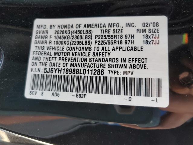 Photo 10 from auction – 2008 HONDA ELEMENT SC with VIN 5J6YH18988L011286