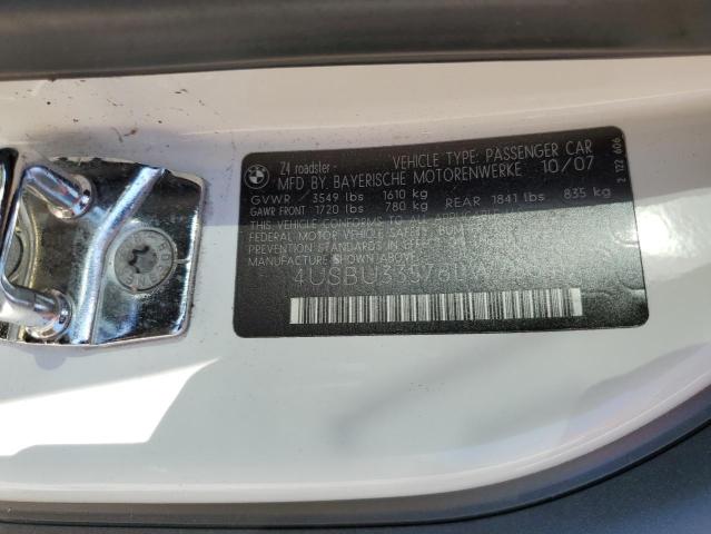 Photo 10 from auction – 2008 BMW Z4 3.0 with VIN 4USBU33578LW73846