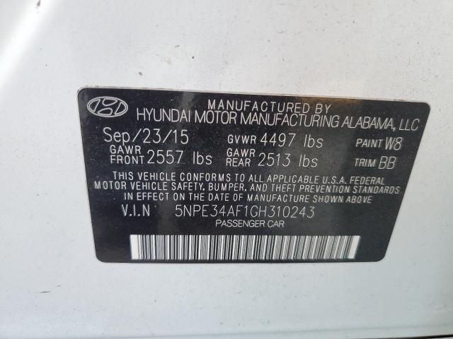 Photo 10 from auction – 2016 HYUNDAI SONATA SPO with VIN 5NPE34AF1GH310243