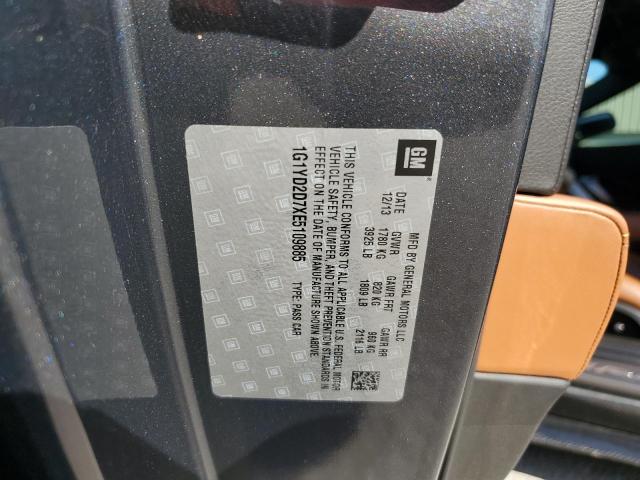 Photo 10 from auction – 2014 CHEVROLET CORVETTE S with VIN 1G1YD2D7XE5109885