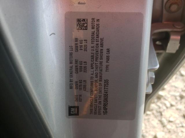 Foto 10 de la subasta – 2014 BUICK VERANO CON con VIN 1G4PR5SK6E4177535