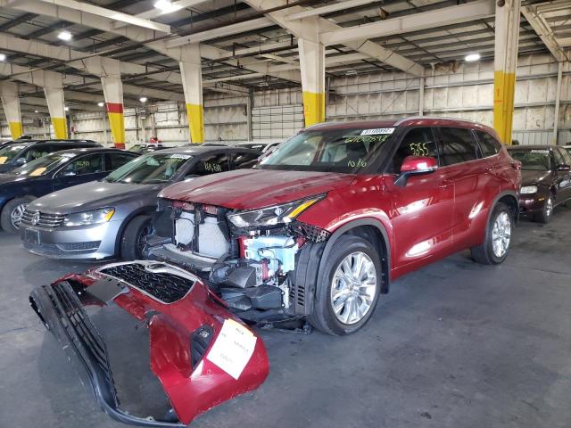 Photo 2 from auction – 2022 TOYOTA HIGHLANDER with VIN 5TDHZRBH8NS572728