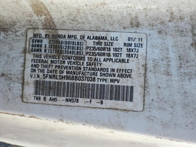 Photo 10 from auction – 2011 HONDA ODYSSEY TO with VIN 5FNRL5H96BB037038