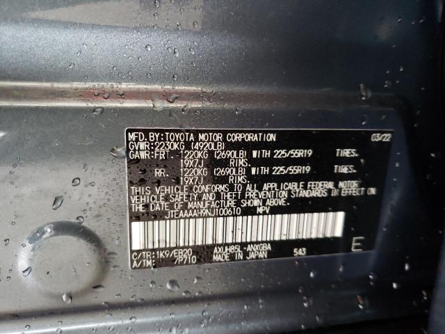 Photo 10 from auction – 2022 TOYOTA VENZA LE with VIN JTEAAAAH9NJ100610