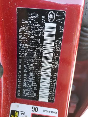 Photo 10 from auction – 2016 TOYOTA COROLLA L with VIN 2T1BURHE7GC692078