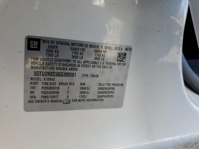 Photo 10 from auction – 2016 GMC SIERRA K15 with VIN 3GTU2NEC9GG385561