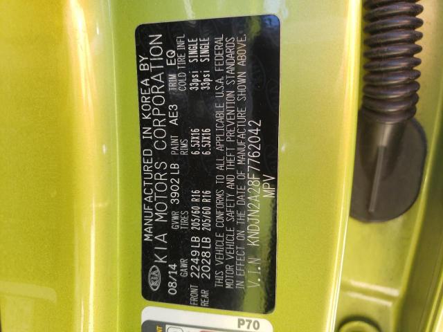 Photo 10 from auction – 2015 KIA SOUL with VIN KNDJN2A28F7762042