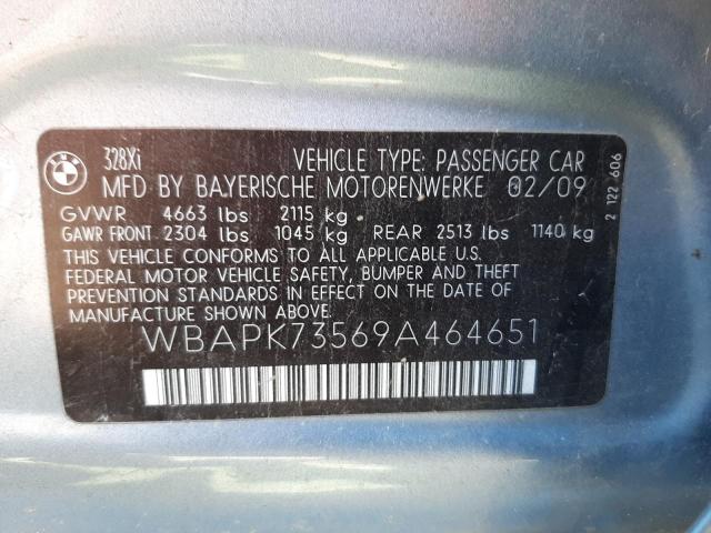 Photo 10 from auction – 2009 BMW 328 XI with VIN WBAPK73569A464651