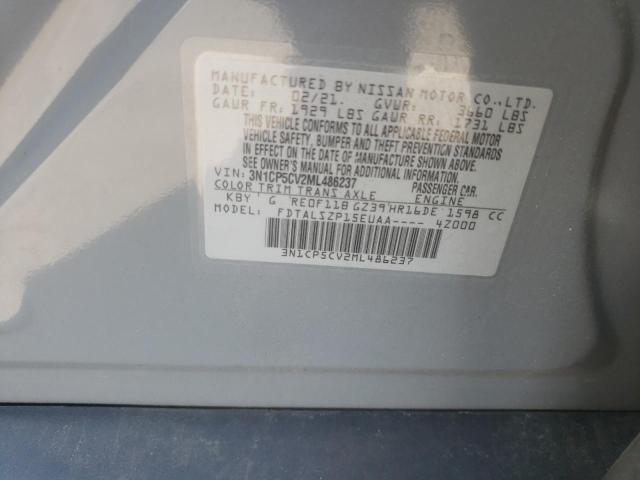 Photo 10 from auction – 2021 NISSAN KICKS SV with VIN 3N1CP5CV2ML486237