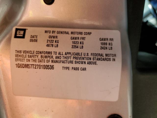 Photo 10 from auction – 2007 CADILLAC CTS with VIN 1G6DM57T270100536