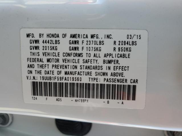 Photo 10 from auction – 2015 ACURA TLX TECH with VIN 19UUB1F59FA019560