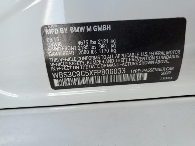 Photo 10 from auction – 2015 BMW M3 with VIN WBS3C9C5XFP806033