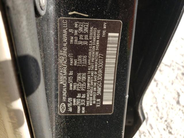 Photo 10 from auction – 2009 HYUNDAI SANTA FE G with VIN 5NMSG13D69H300177