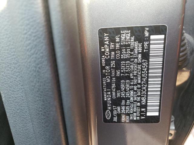 Photo 10 from auction – 2017 HYUNDAI TUCSON LIM with VIN KM8J3CA27HU554567