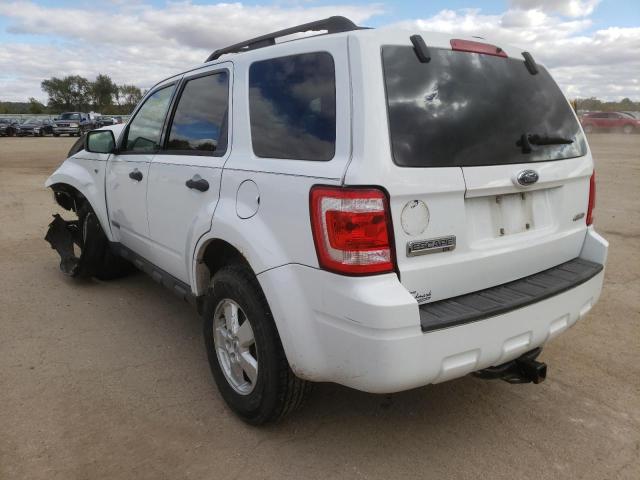 Photo 3 from auction – 2008 FORD ESCAPE XLT with VIN 1FMCU93128KD65205