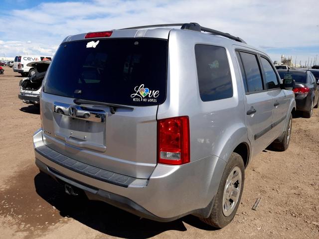Photo 4 from auction – 2012 HONDA PILOT LX with VIN 5FNYF3H23CB010634
