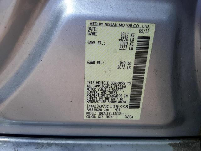 Photo 10 from auction – 2018 NISSAN ALTIMA 2.5 with VIN 1N4AL3AP7JC119338
