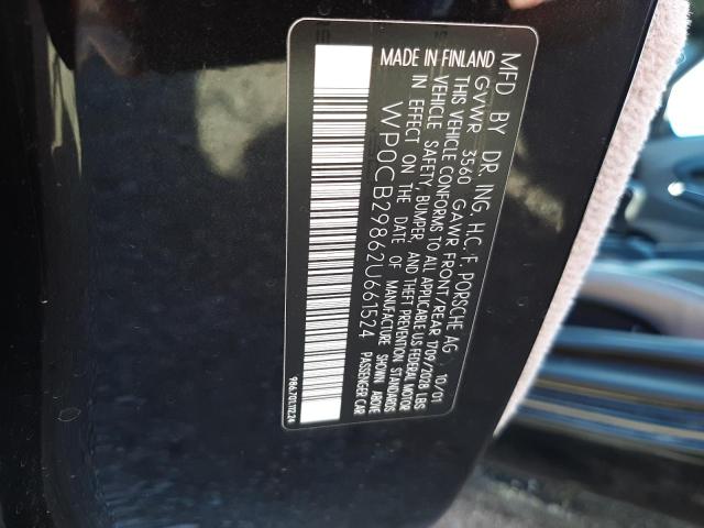 Photo 10 from auction – 2002 PORSCHE BOXSTER S with VIN WP0CB29862U661524