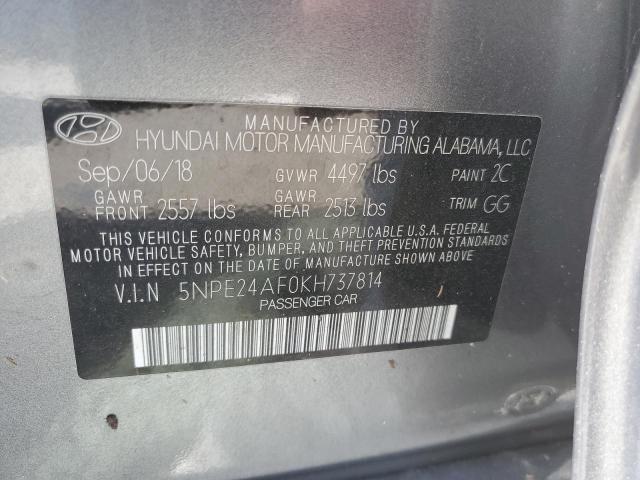 Photo 10 from auction – 2019 HYUNDAI SONATA SE with VIN 5NPE24AF0KH737814