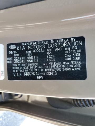 Photo 10 from auction – 2016 KIA SOUL with VIN KNDJN2A26G7333418
