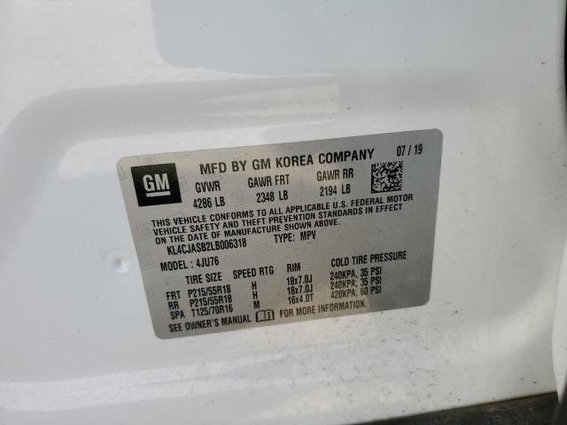 Photo 10 from auction – 2020 BUICK ENCORE PRE with VIN KL4CJASB2LB006318