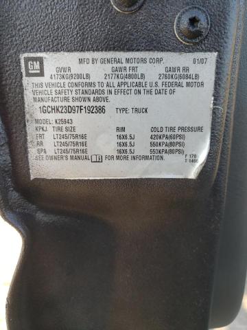 Photo 10 from auction – 2007 CHEVROLET SILVERADO with VIN 1GCHK23D97F192386