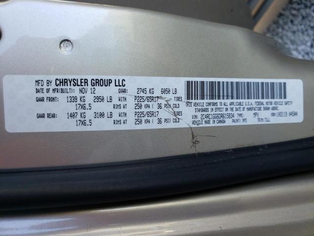 Photo 10 from auction – 2013 CHRYSLER TOWN & COU with VIN 2C4RC1GG6DR615834