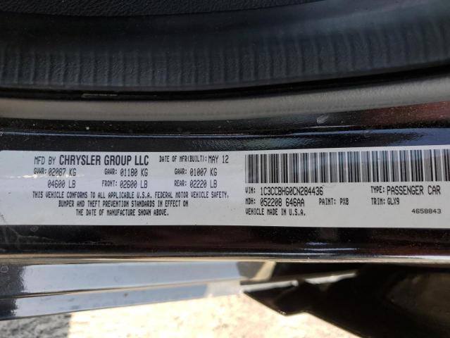 Photo 10 from auction – 2012 CHRYSLER 200 S with VIN 1C3CCBHG0CN284436