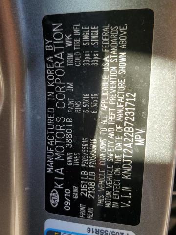 Photo 10 from auction – 2011 KIA SOUL + with VIN KNDJT2A22B7231712
