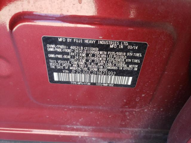 Photo 10 from auction – 2015 SUBARU FORESTER 2 with VIN JF2SJGDC2FH421992