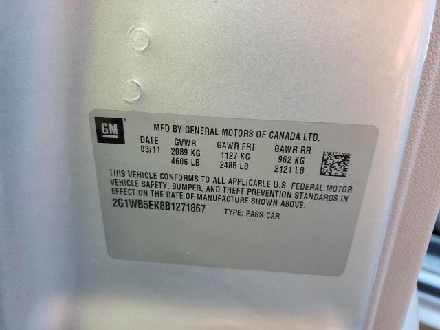 Photo 10 from auction – 2011 CHEVROLET IMPALA LT with VIN 2G1WB5EK8B1271867