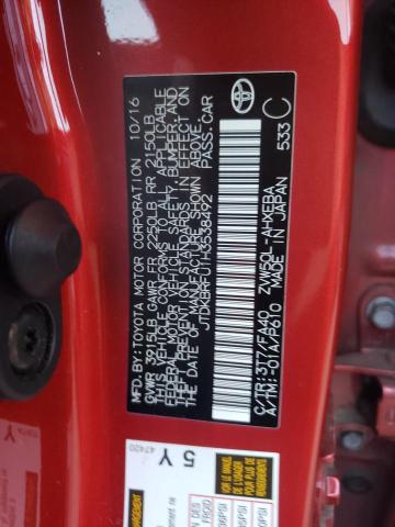 Photo 10 from auction – 2017 TOYOTA PRIUS with VIN JTDKBRFU1H3538492