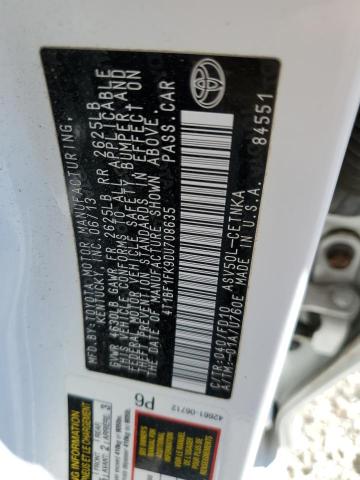 Photo 10 from auction – 2013 TOYOTA CAMRY L with VIN 4T1BF1FK9DU708635