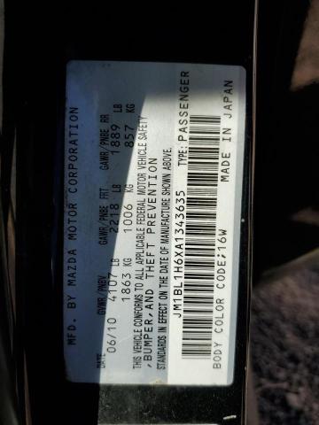 Photo 10 from auction – 2010 MAZDA 3 S with VIN JM1BL1H6XA1343635